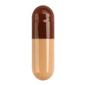 Capsugel Coni-Snap Gelatin Capsules, Size #1, Brown/Light Pink, 1,000 Count