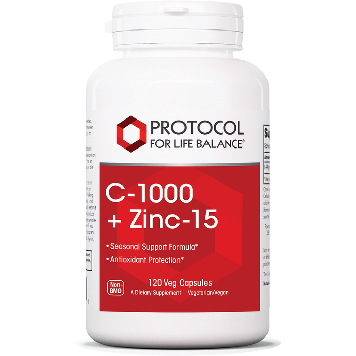 Protocol For Life Balance C-1000 + Zinc-15 120 Vcaps