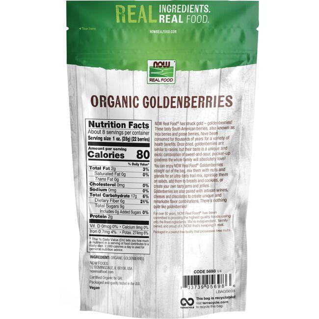 Now Real Foods GoldenBerries Organic 8oz - 5698