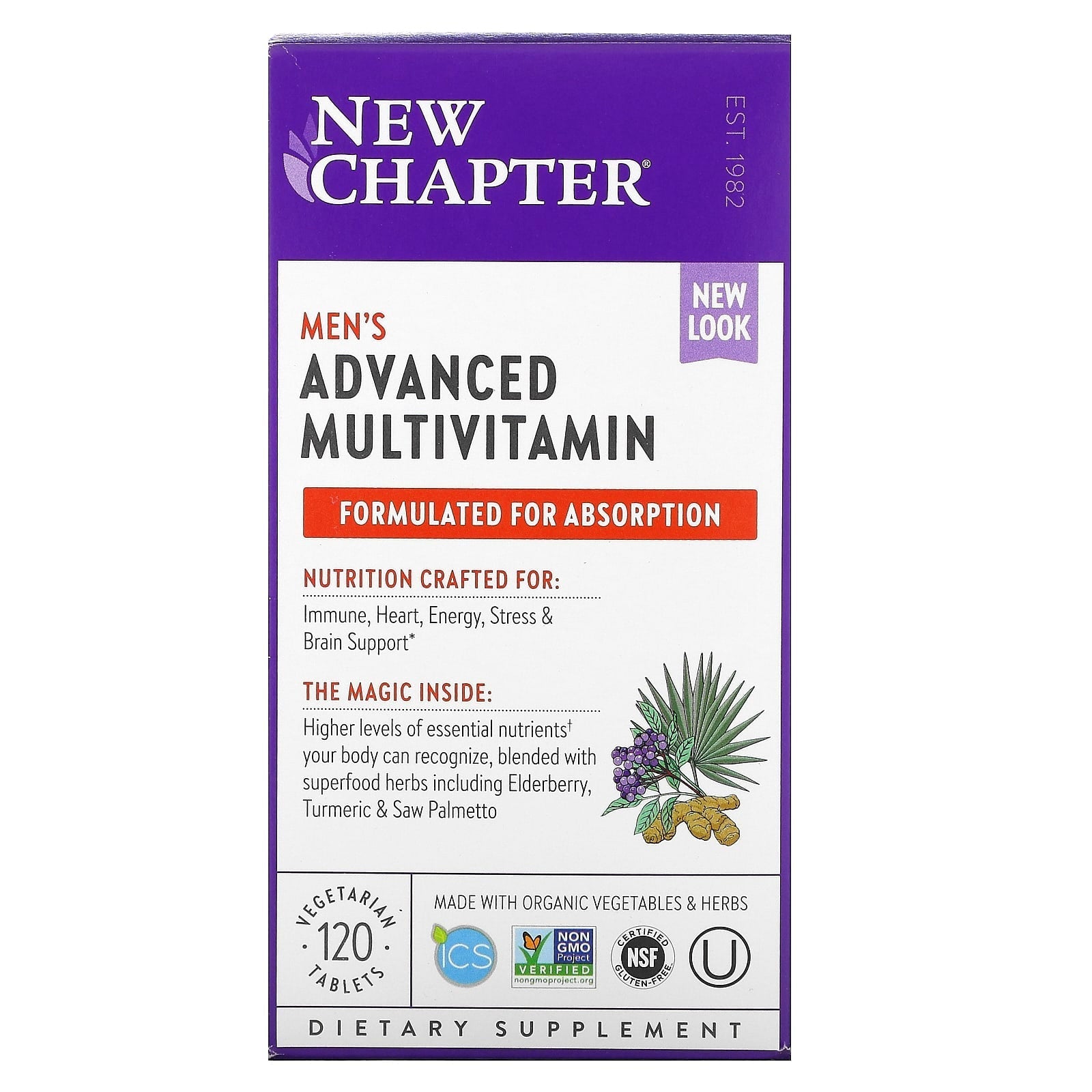 New Chapter - Men's Advanced Multivitamin - 120 Vegetarian Tablets