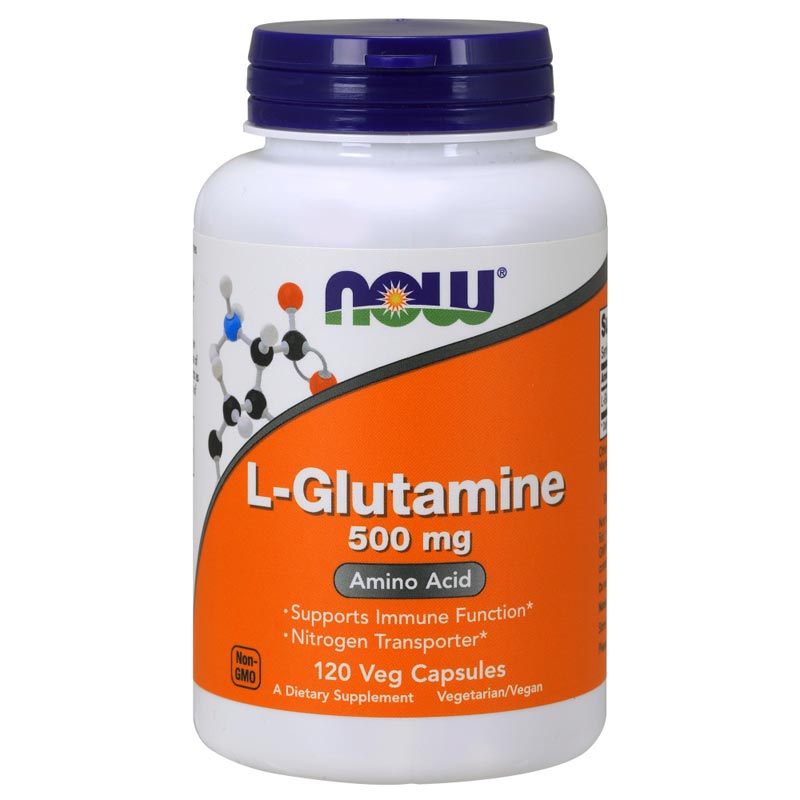 Now Sports L-Glutamine 500 mg 120 Vcaps - 0092