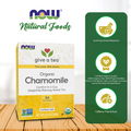 Now Real Food Chamomile Tea Ogranic 24 Bags - 4244