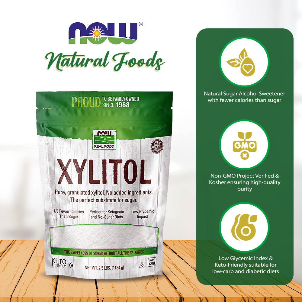 Now Real Foods Xylitol 2.5 Pounds - 6986 -