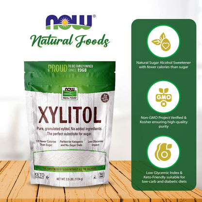 Now Real Foods Xylitol 2.5 Pounds - 6986 -