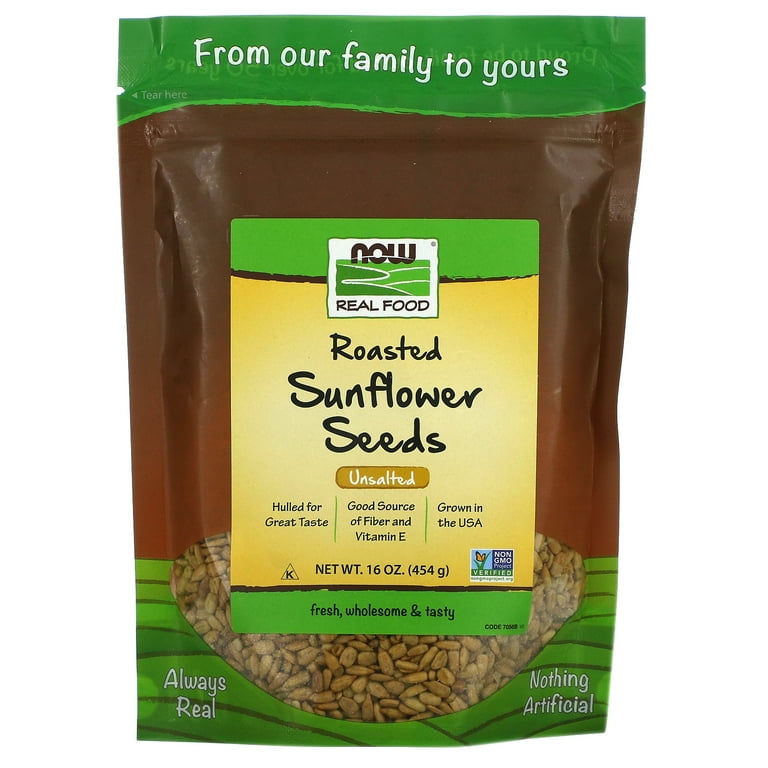 Now Real Food Sunflower Seeds Roasted & Salted 16oz - 7054
