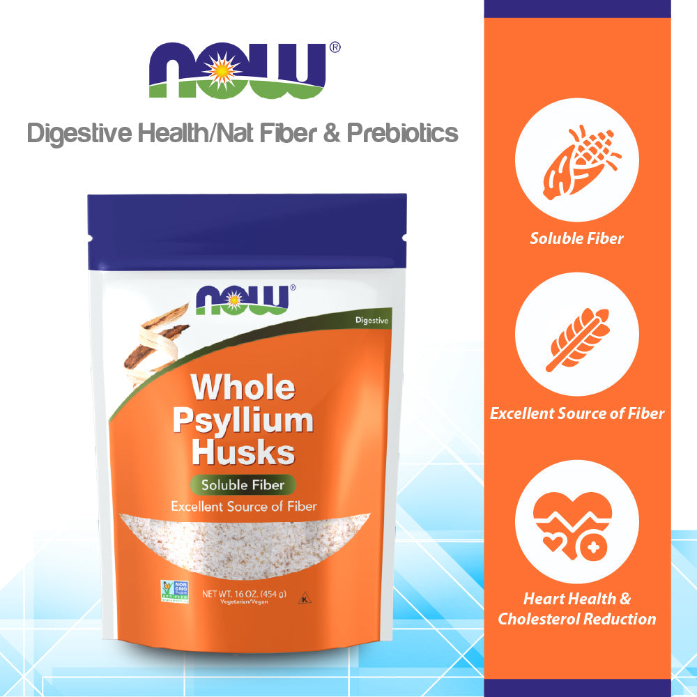 Now Foods Whole Psyllium Husks 16oz - 5981