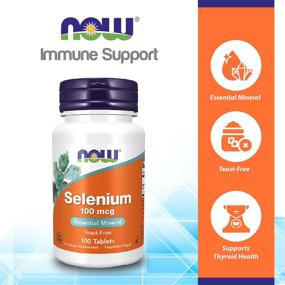 Now Foods Selenium 100 mcg 100 Tablets - 1480