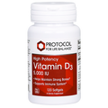 Protocol For Life Balance Vitamin D3 5,000 IU 120 Softgels - P0372