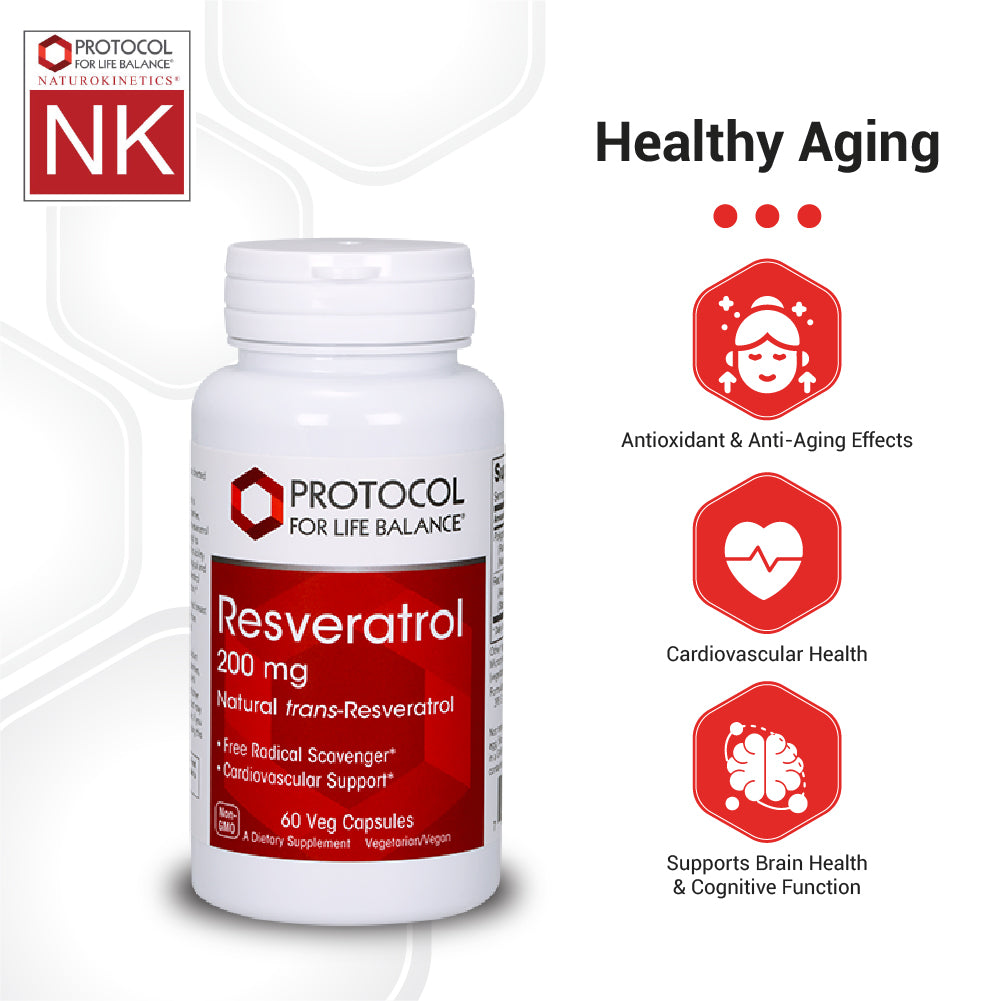 Protocol for Life Balance Resveratrol 200Mg 60 Vcaps - P3353