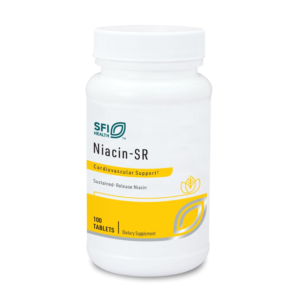 Klaire Labs Niacin-SR 500 mg 100 Tablets