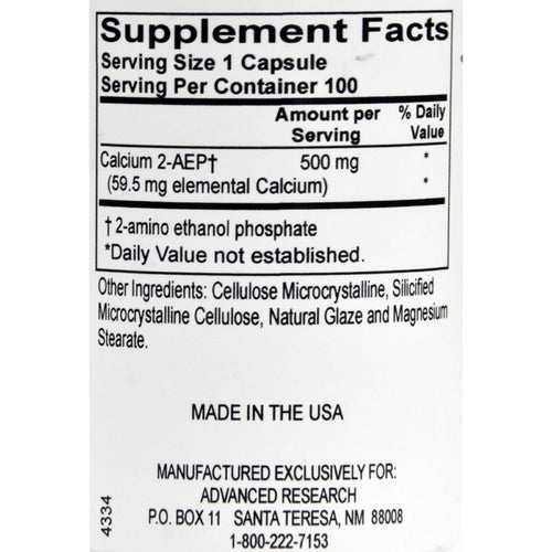 Advanced Research - 2-AEP Calcium - 100 Vegetable Capsule(s)