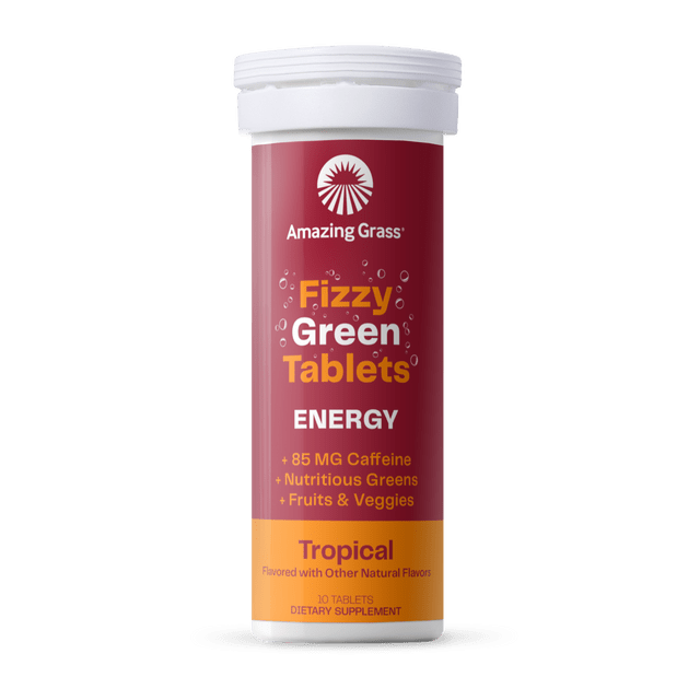 Amazing Grass Effervescent Energy Tropical 10 Servings