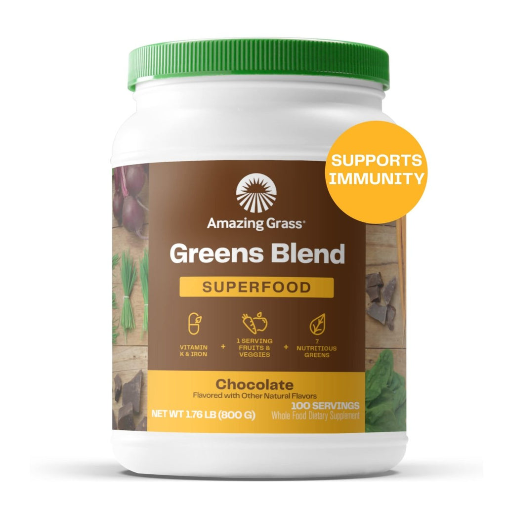 Amazing Grass Green Superfood Chocolate 28 oz 100 Servings
