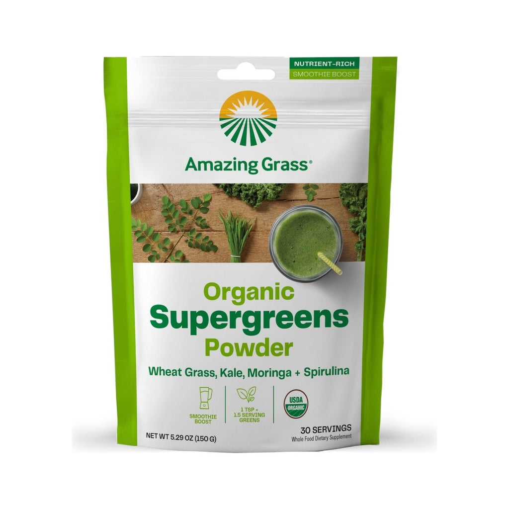 Amazing Grass Organic Supergreens Powder 30 Servings 150 Grams