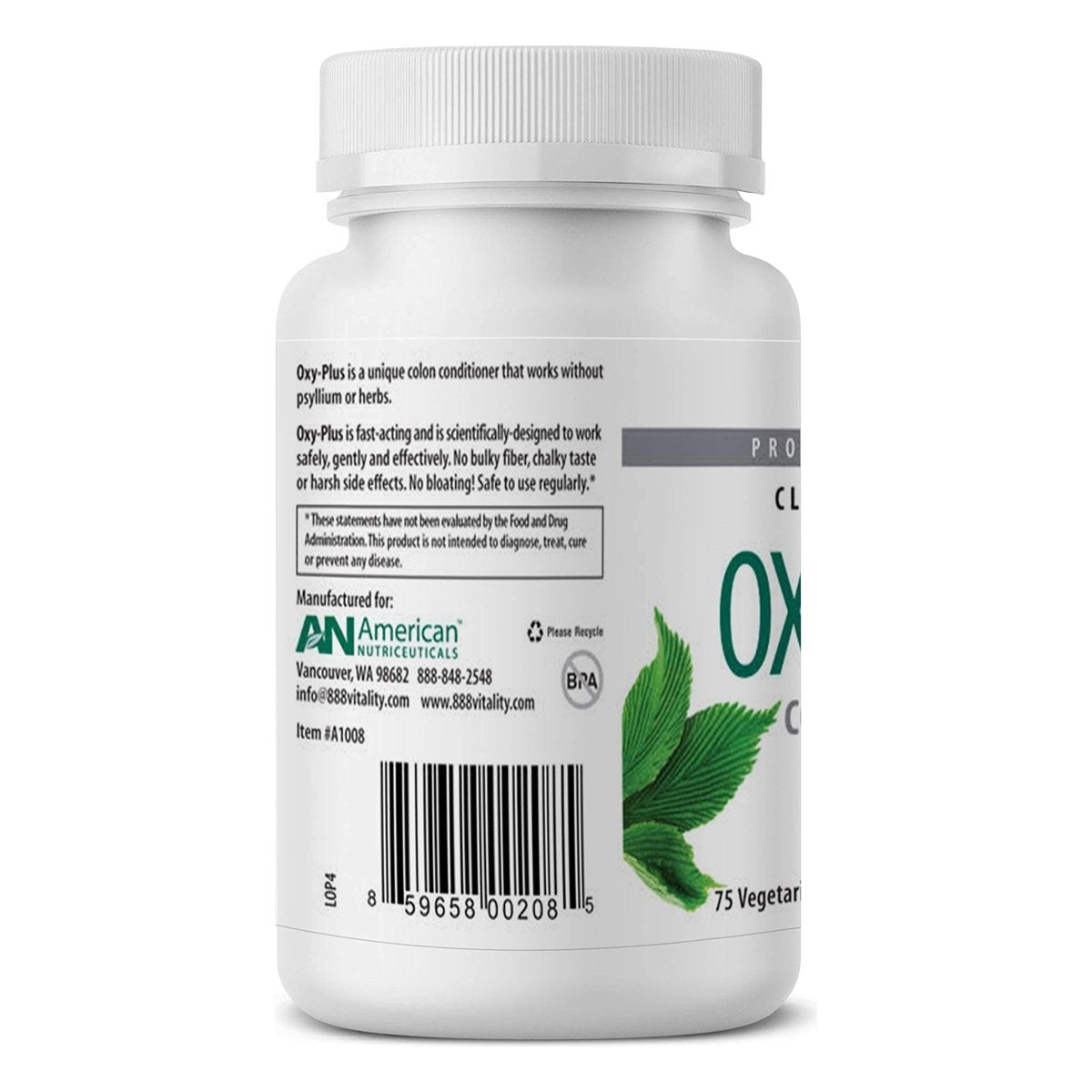 American Nutriceuticals Oxy-Plus Colon Cleanser 75 Capsules
