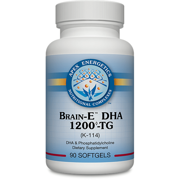 Apex Energetics Brain-E DHA 1200 TG 90 Softgels - K114 -