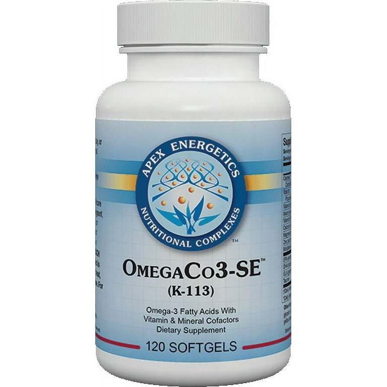 Apex Energetics OmegaCo3-SE - K113 - 120 Softgels