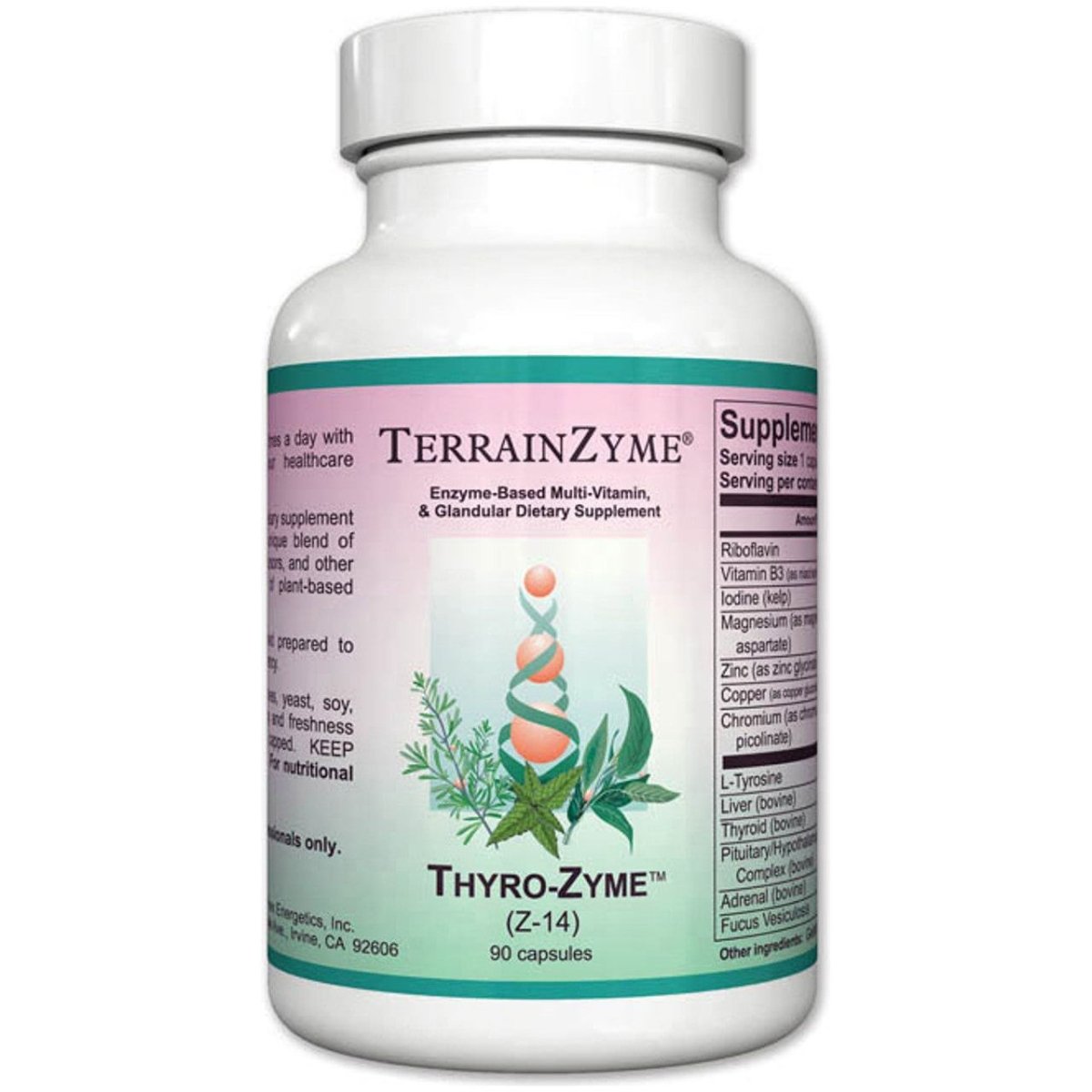 Apex Energetics Thyro-Zyme 90 Capsules - Z14 -