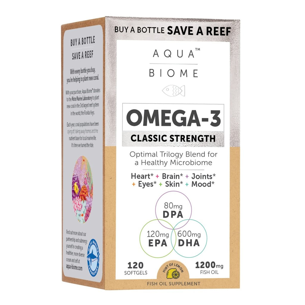 Aqua Biome - Omega-3 Triglyceride Form Classic Strength 2000 mg. - 120 Softgels