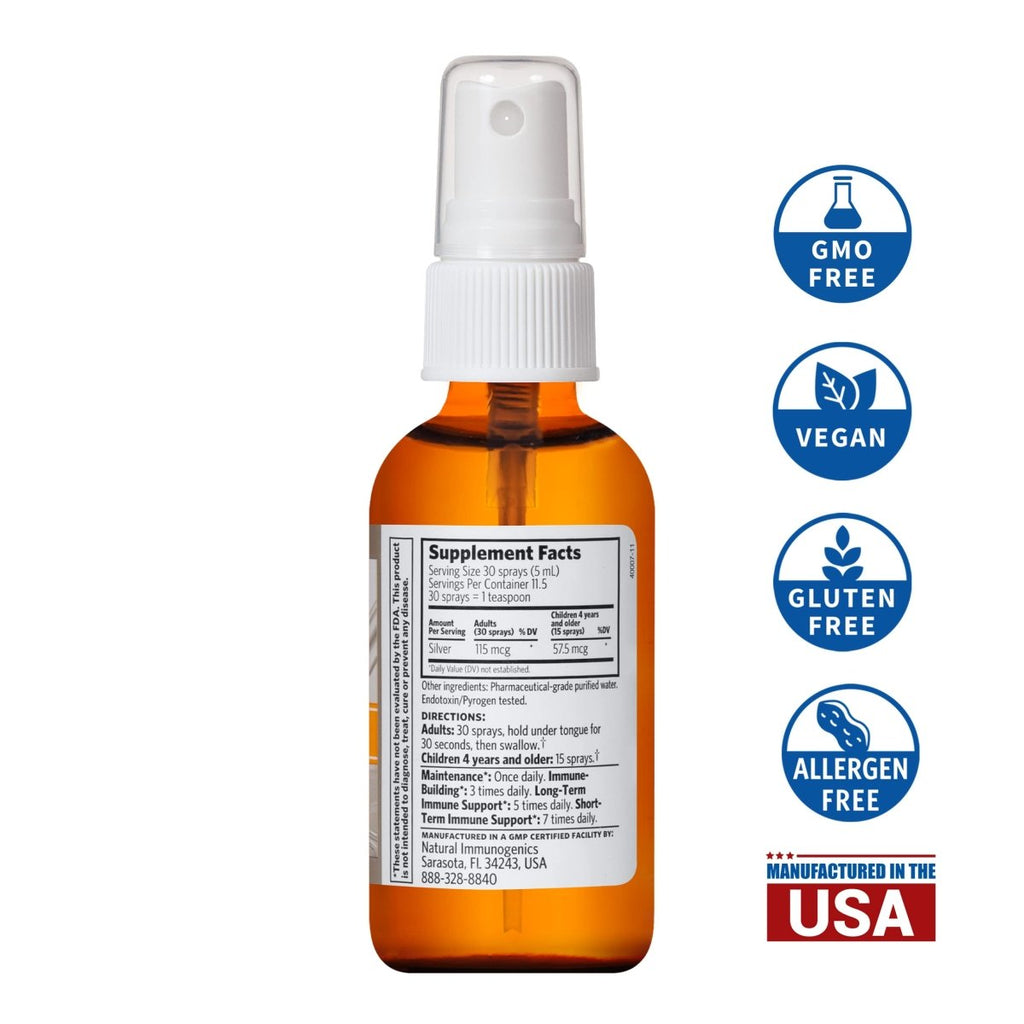 Argentyn 23 Professional Bio-Active Silver Hydrosol for Immune Support ? Colloidal Silver, 23ppm, 2oz (59mL) ? Fine Mist Spray