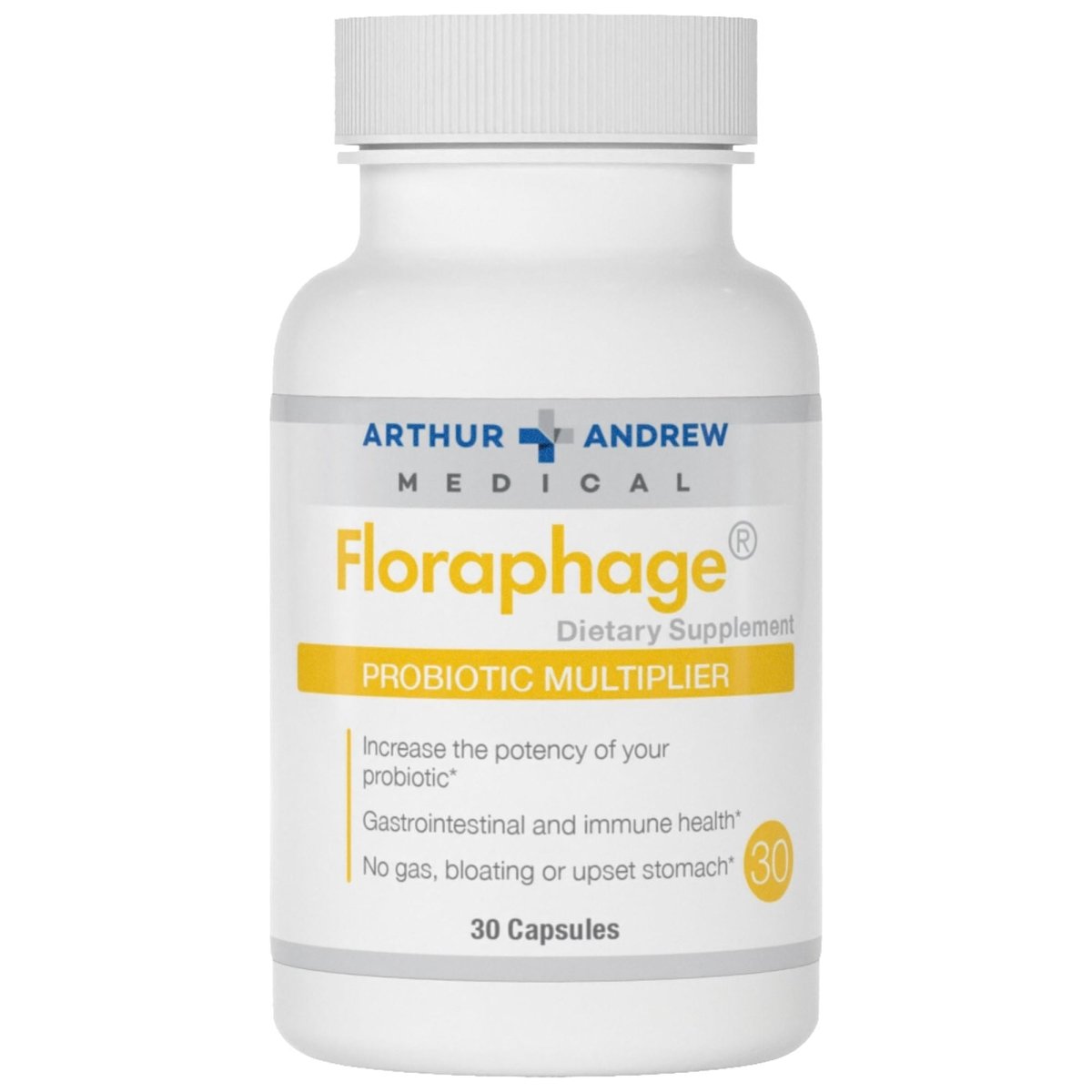 Arthur Andrew Medical Floraphage Probiotic Multiplier 30 Caps