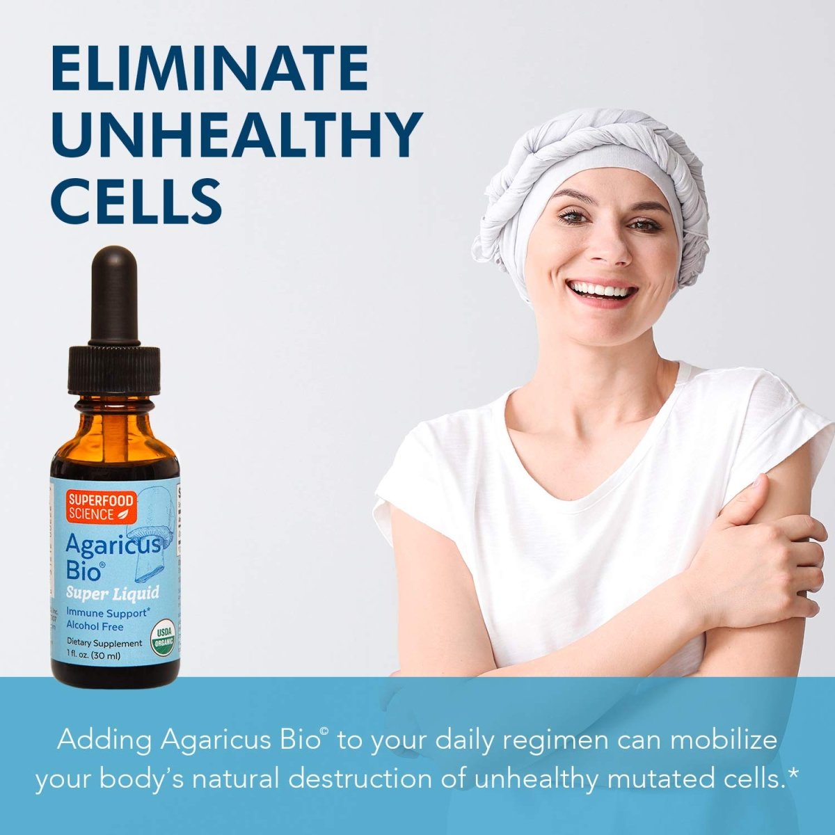Atlas World - Agaricus Bio Super Liquid Immune Support Anti-Aging Formula - 1 fl. oz.