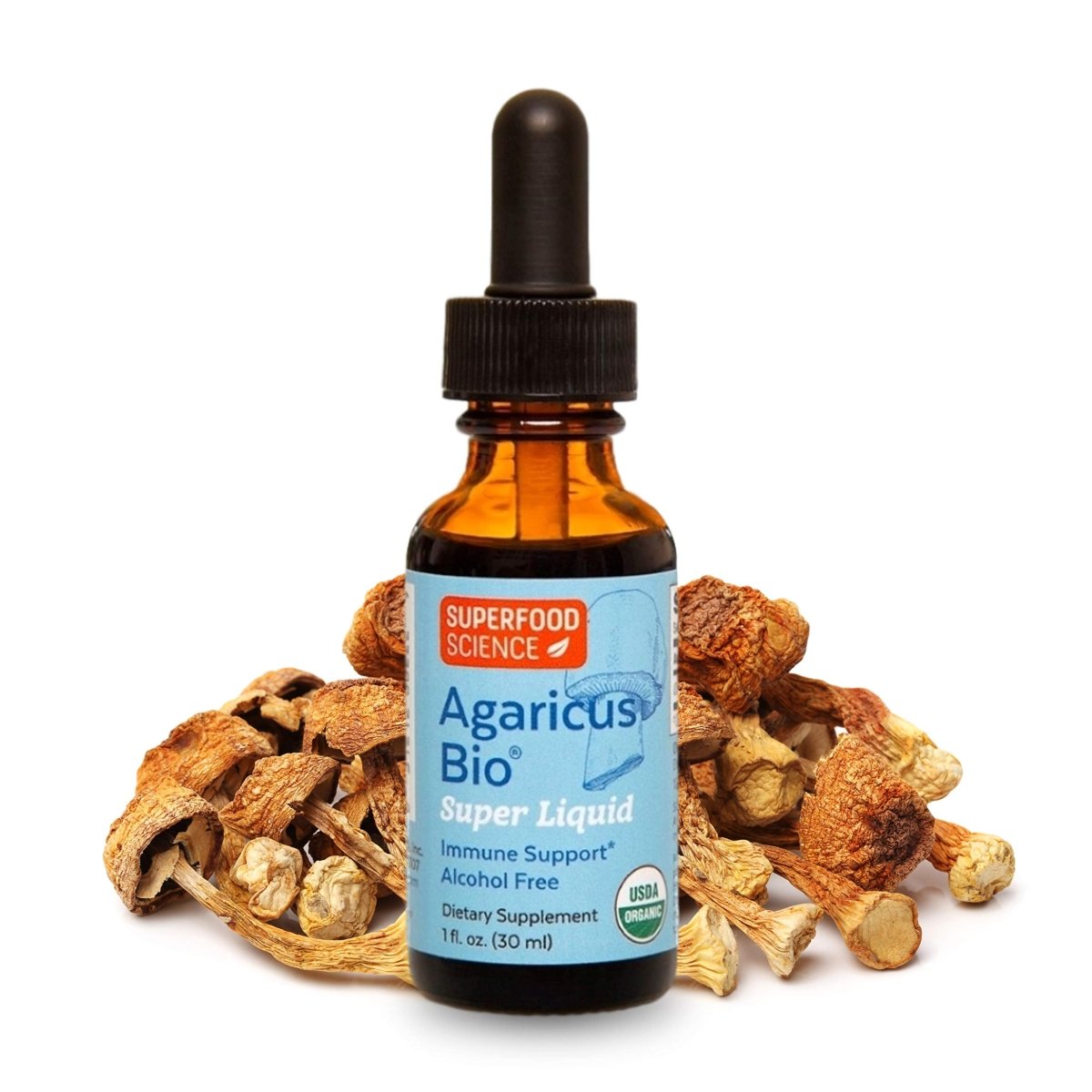 Atlas World - Agaricus Bio Super Liquid Immune Support Anti-Aging Formula - 1 fl. oz.