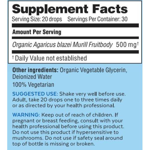 Atlas World - Agaricus Bio Super Liquid Immune Support Anti-Aging Formula - 1 fl. oz.