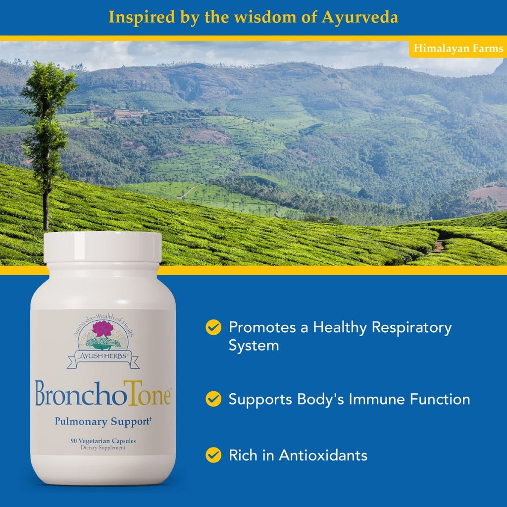 Ayush Herbs BronchoTone 90 Capsules