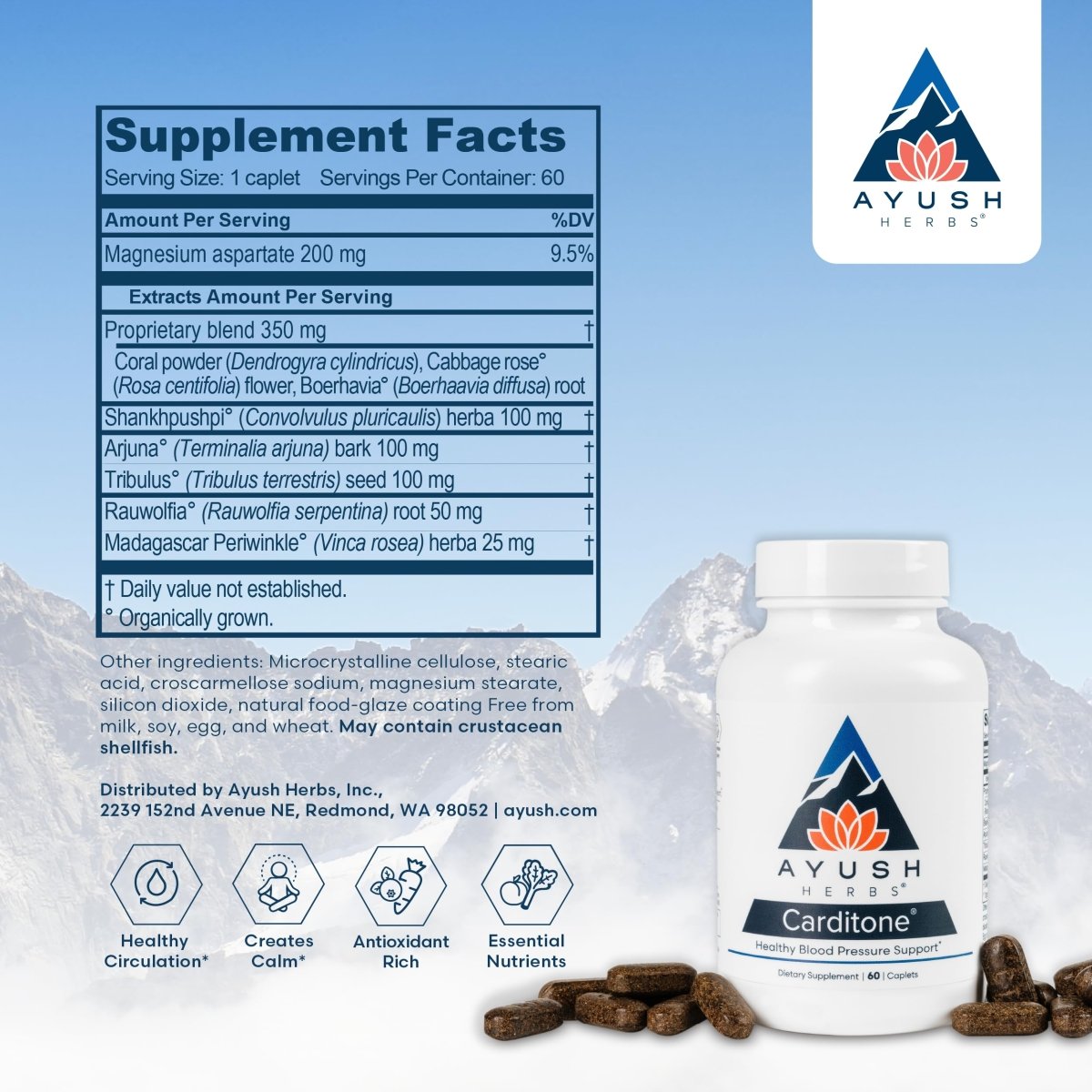 Ayush Herbs Carditone 60 Capsules