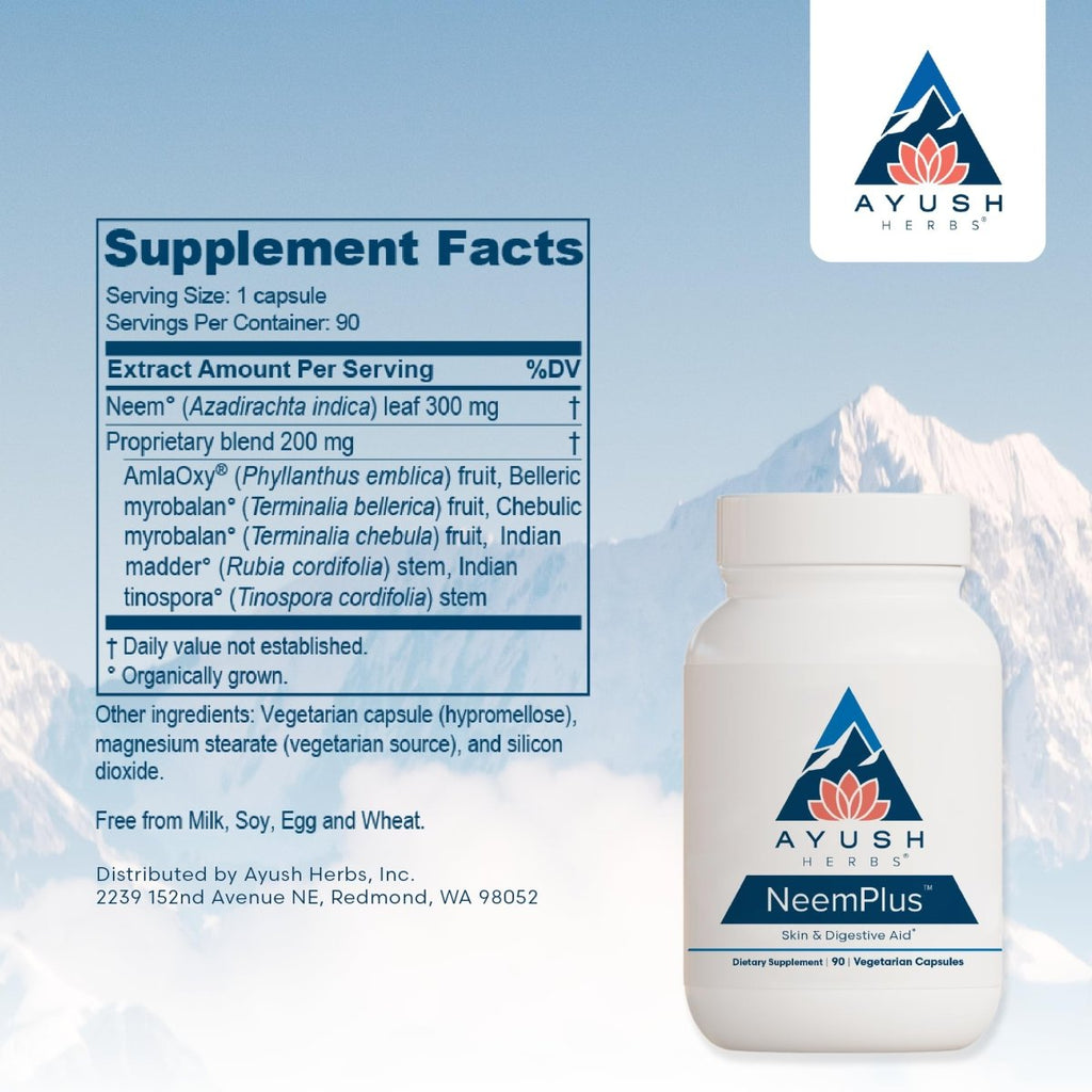 Ayush Herbs Neem Plus 90 Vcaps
