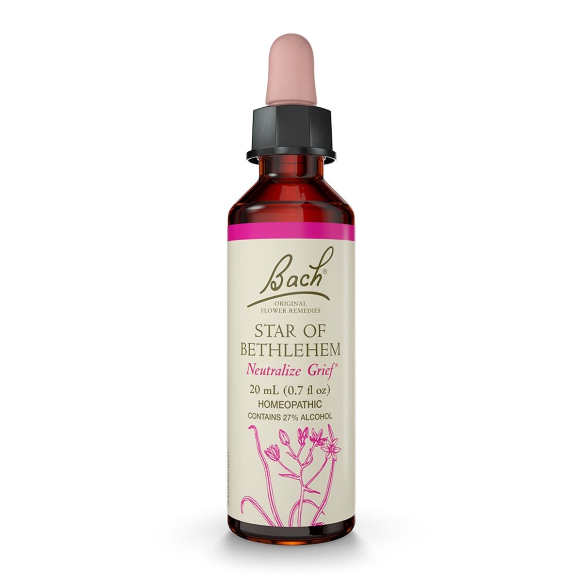 Bach - Bach Original Flower Remedy Dropper Star of Bethlehem Flower Essence - 20 ml.