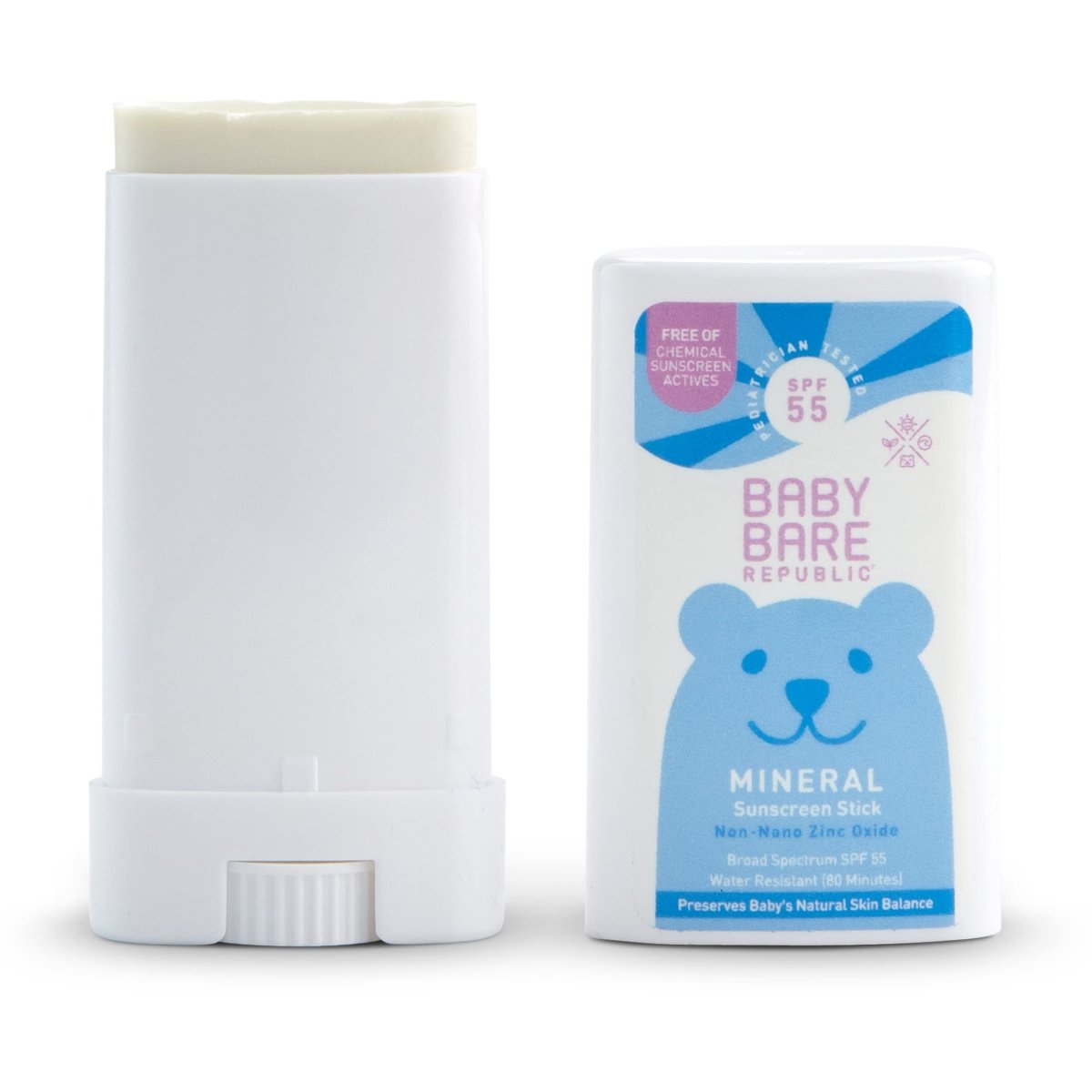 Bare Republic - Mineral Baby Sunscreen Stick 55 SPF - 0.5 oz.