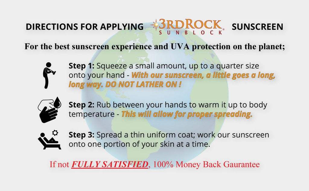3rd Rock Sunblock® For Infants - All Natural Infant Sunscreen - Zinc Oxide SPF 35