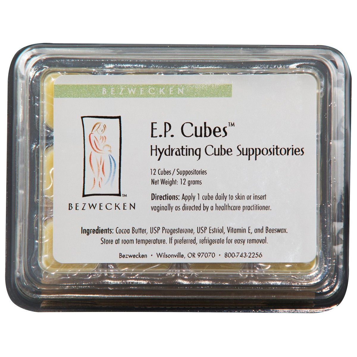 Bezwecken E.P. Ovals – 16 Oval Suppositories - Sold as 12 EP Cubes