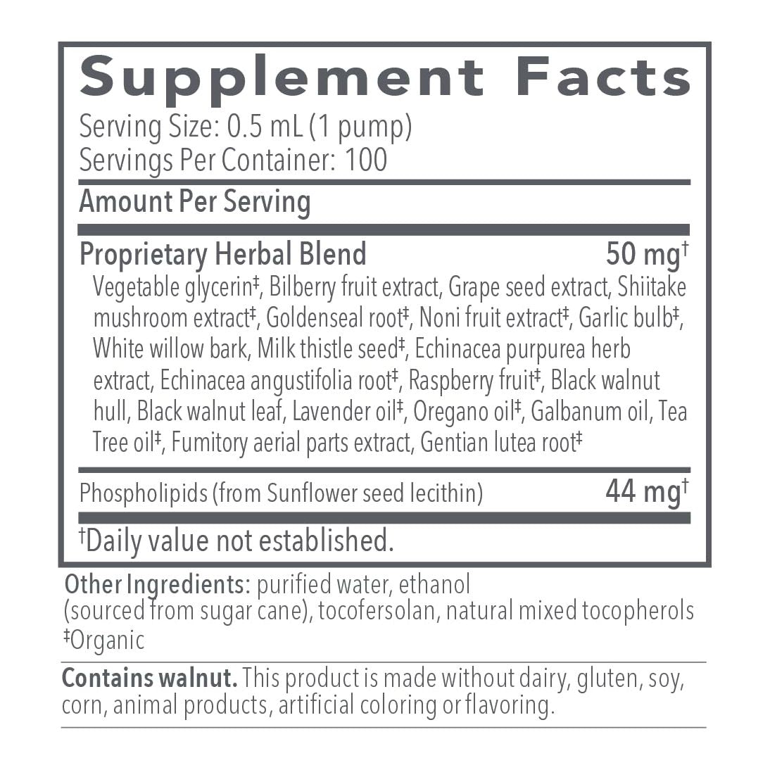 Bio-Botanical Research Biocidin LSF Remove Broad Spectrum Liposomal 1.7 fl oz