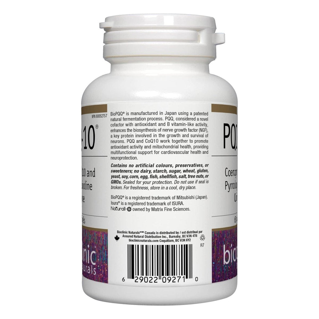 Bioclinic Naturals CerebroVital PQQ-10 60 Softgels