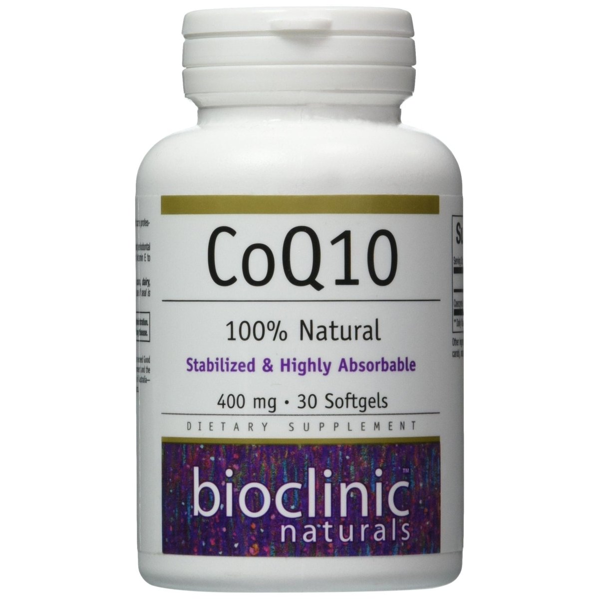 Bioclinic Naturals CoQ10 - 400mg - 30 Capsules