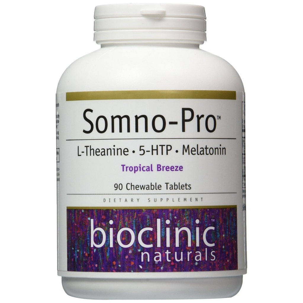 Bioclinic Naturals Somno-Pro L-Theanine 5-HTP Melatonin 90 Chewables