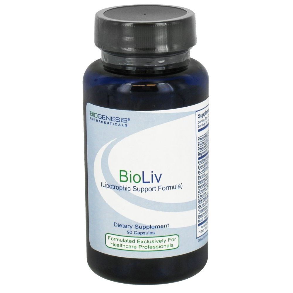 BioGenesis Nutraceuticals - BioLiv Lipotrophic Support Formula - 90 Capsules