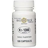 BioTech K1-1000 (Vitamin K1) 100 Capsules