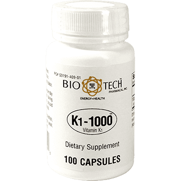 BioTech K1-1000 (Vitamin K1) 100 Capsules