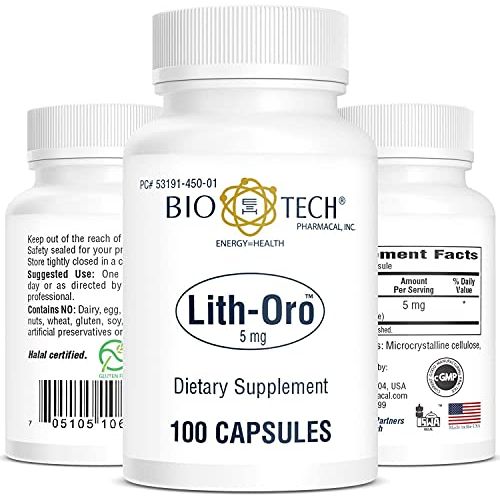 BioTech Lith-Oro 5mg 100 Capsules
