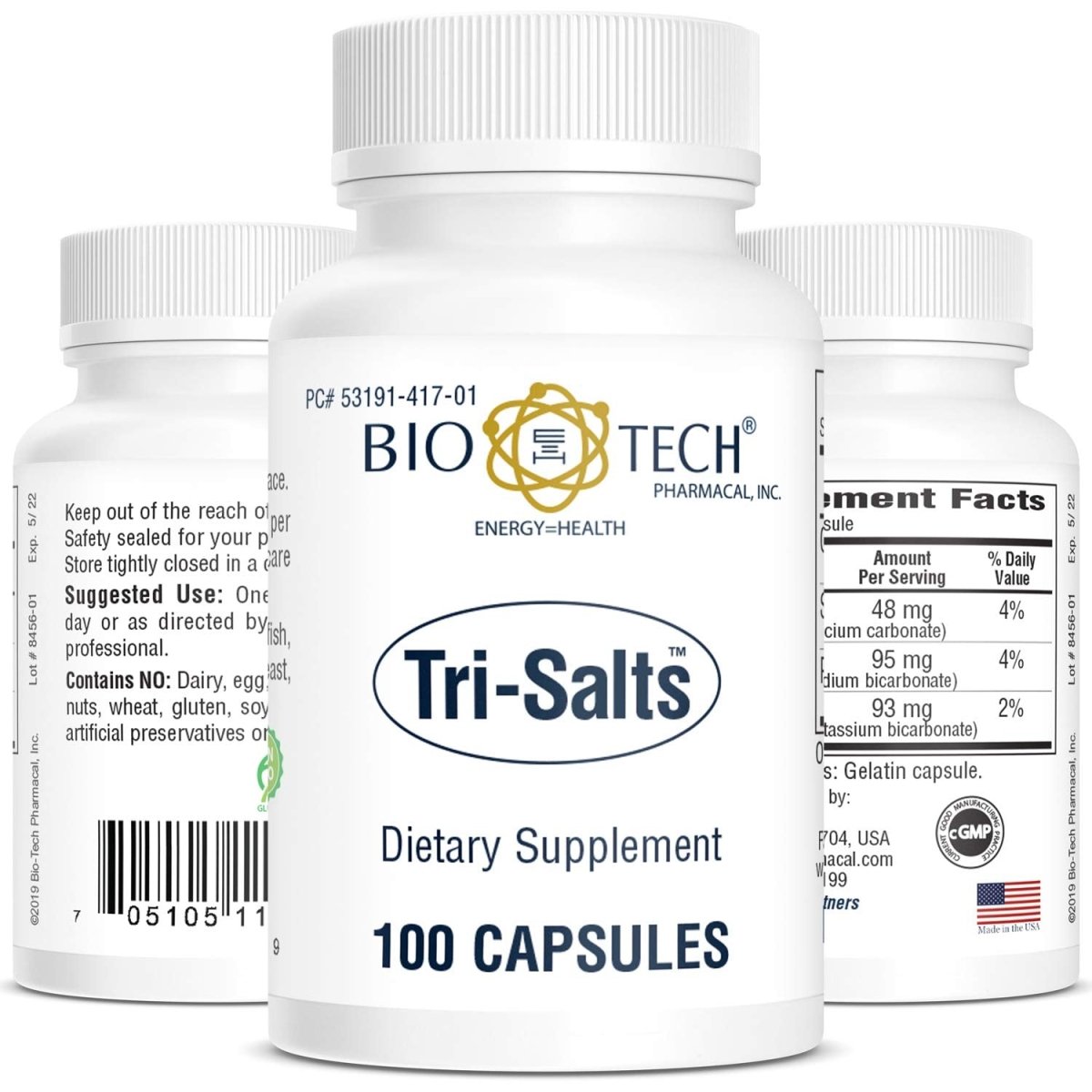 BioTech Tri-Salts Powder 120 Grams - 2 Pack