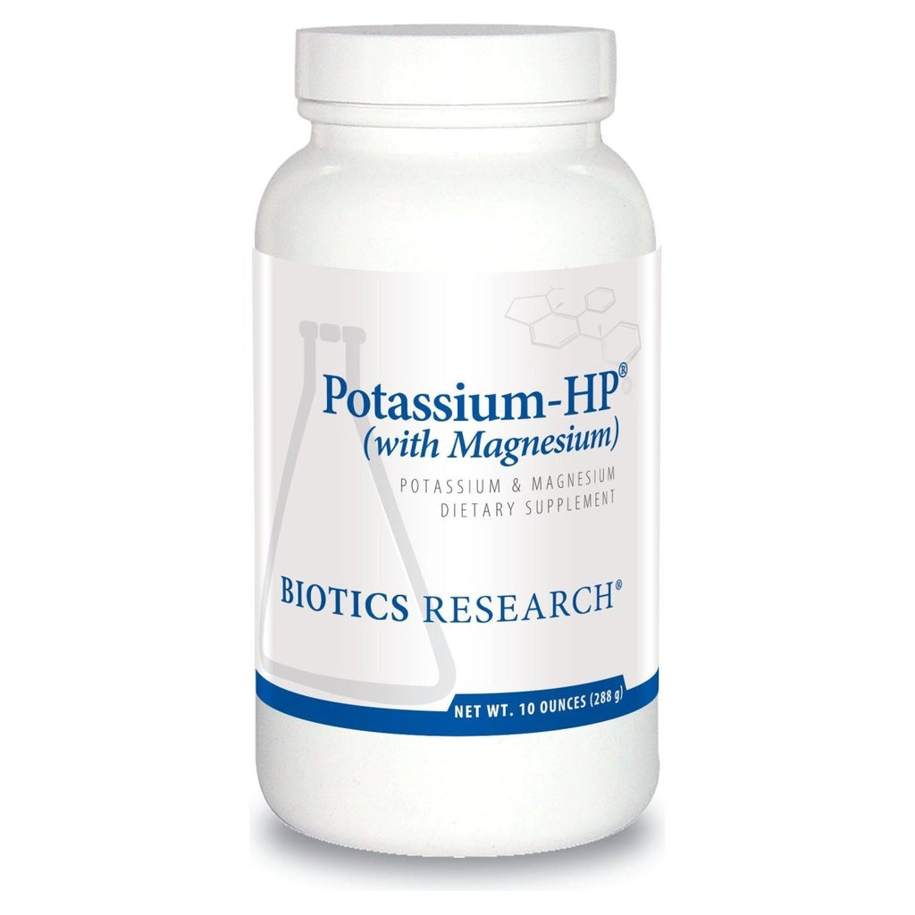 Biotics Research Potassium HP Potassium with Magnesium. Powdered Formula. Electrolyte. Supports Cardiovascular, Renal and Bone Health. Essential Mineral for Vascular and Muscle Function. 10 Ounces