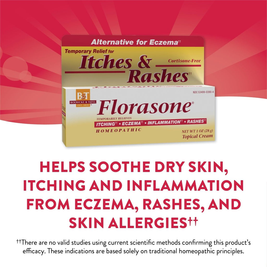 Boericke & Tafel Florasone Cardiospermum Cream - Soothing Relief for Itchy, Irritated Skin - 1 oz (Nature's Way Brands)