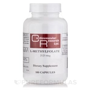 Cardiovascular Research / Ecological L-Methylfolate 1000mcg 100 Capsules