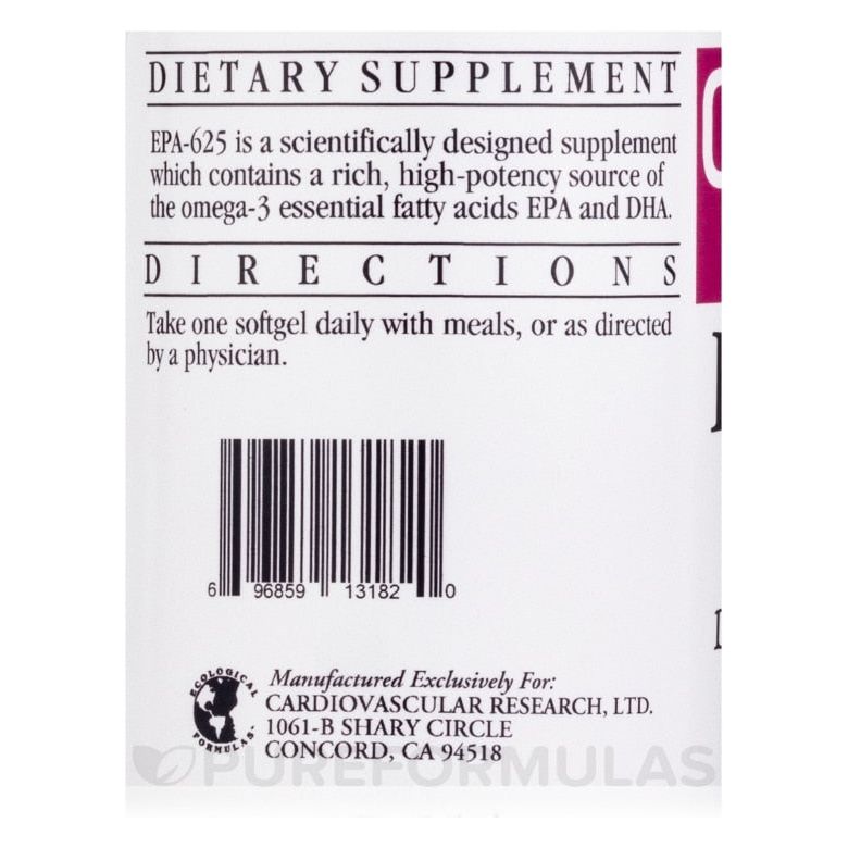 Cardiovascular Research EPA-625 90 Softgels
