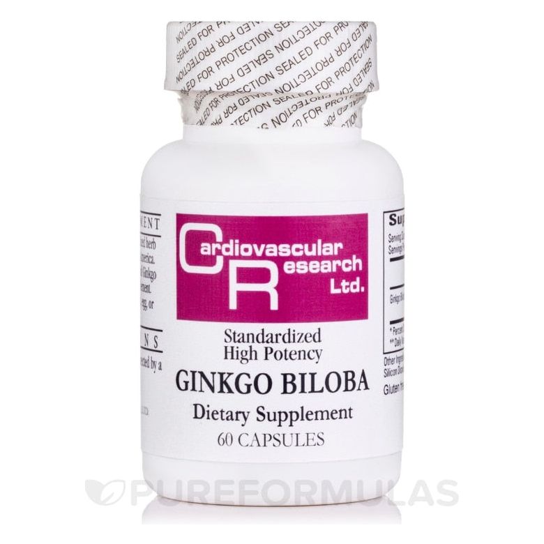 Cardiovascular Research Ginkgo Biloba 120mg 60 Capsules - B00014DY1C