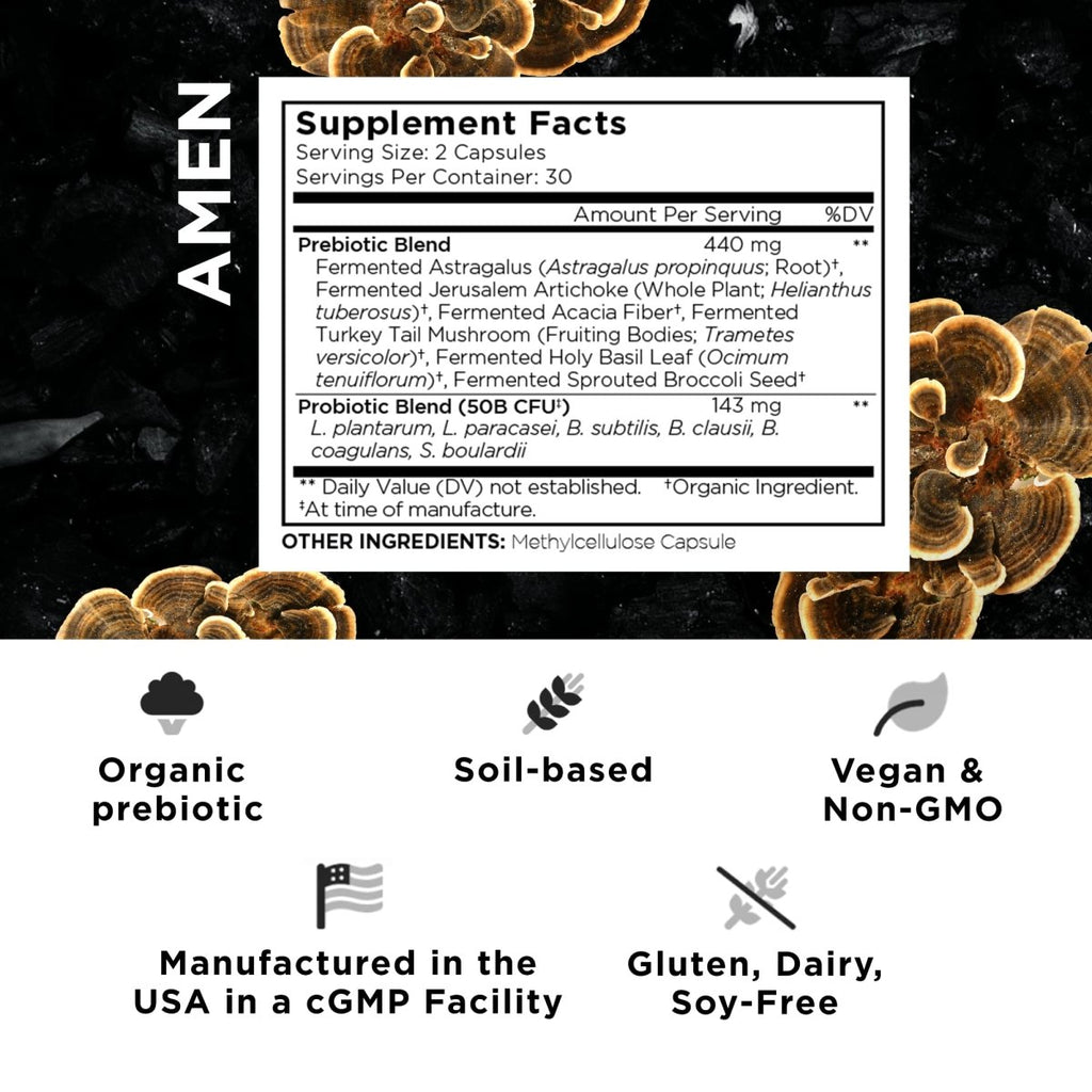 Codeage - Amen SBO Probiotic with Prebiotics - 60 Vegetable Capsule(s)